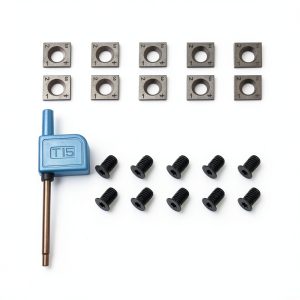 14mm Square Carbide Inserts PETSTIBLE Turning 10 Pack Screws-0