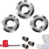 Carbide Replacement Inserts 12mm Round 3pcs ToolRise Turning Tool-1